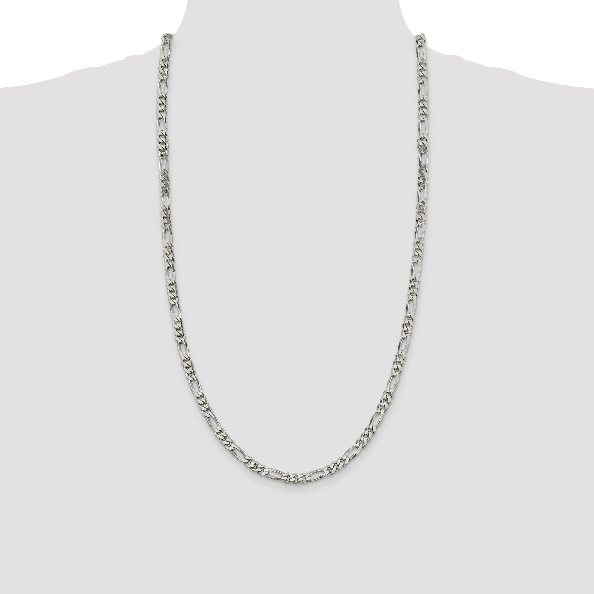 Sterling Silver 5.5mm Figaro Chain