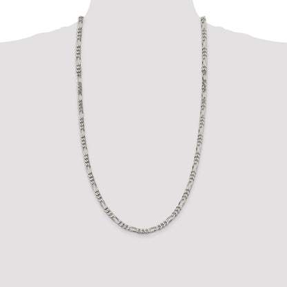 Sterling Silver 5.5mm Figaro Chain