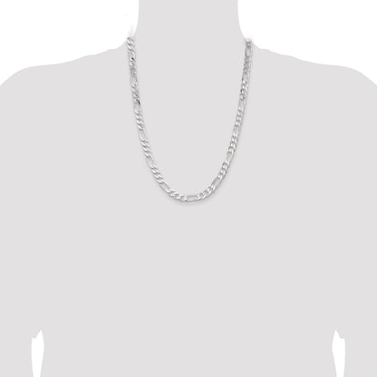 Sterling Silver 7.5mm Figaro Chain