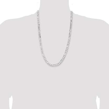 Sterling Silver 7.5mm Figaro Chain