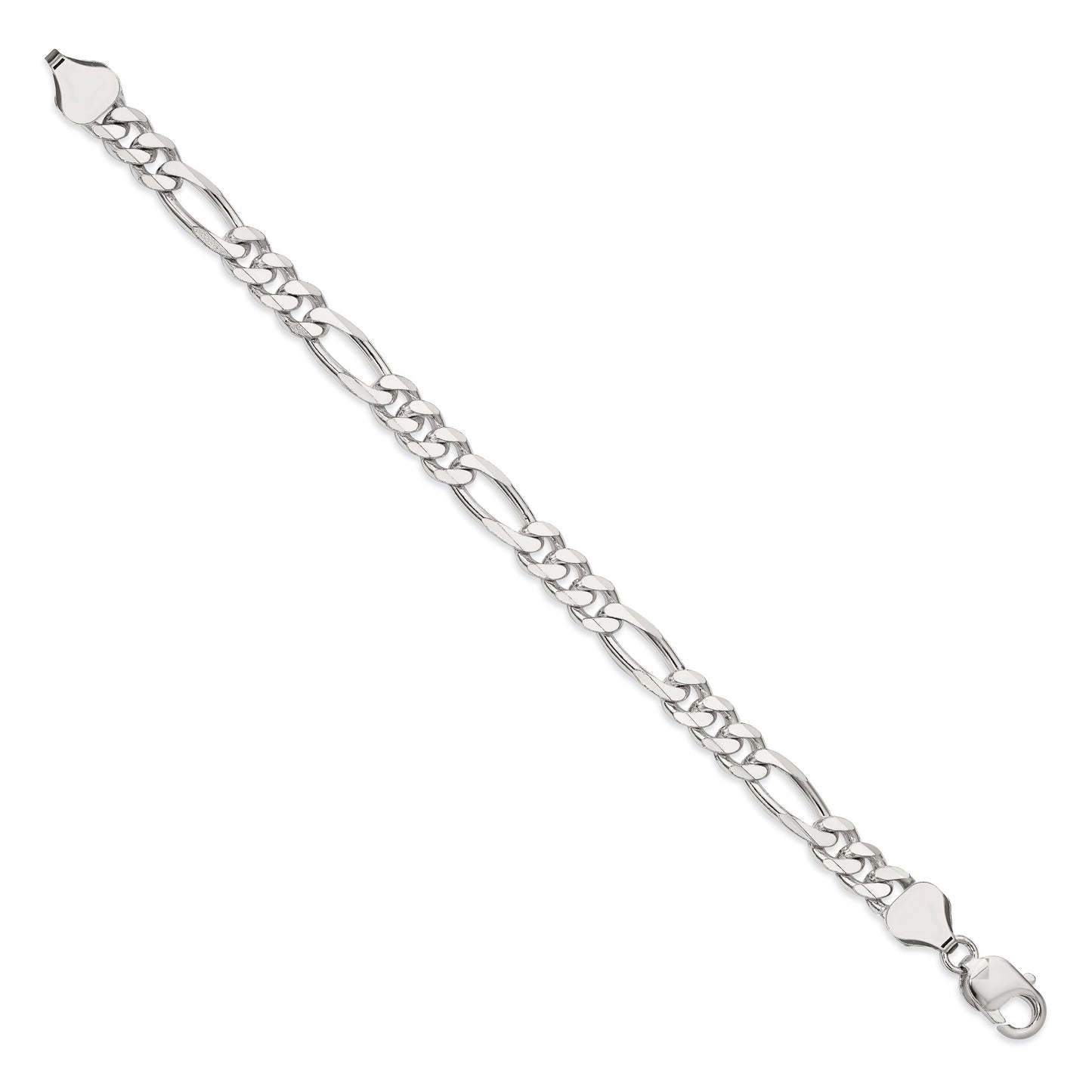 Sterling Silver 8mm Figaro Chain