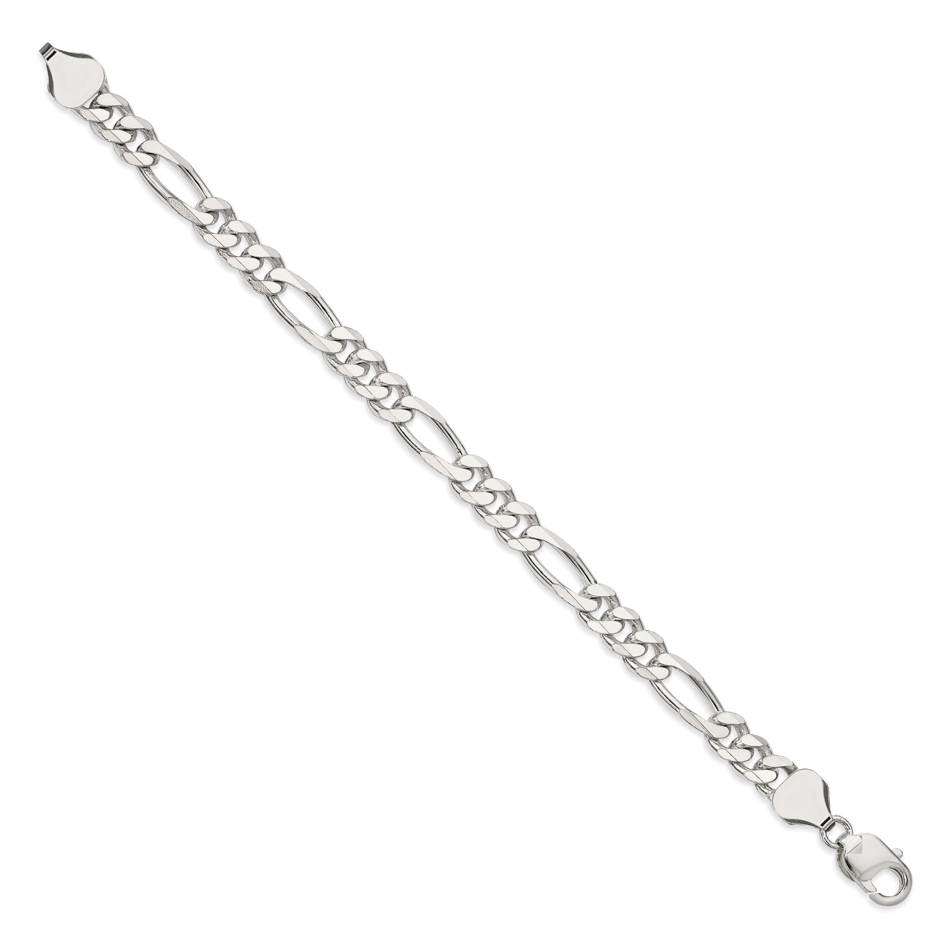 Sterling Silver 8mm Figaro Chain