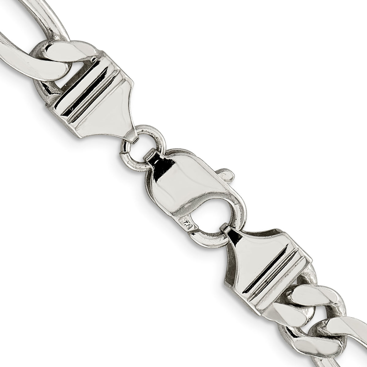 Sterling Silver 9mm Figaro Chain