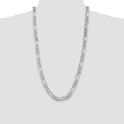 Sterling Silver 9mm Figaro Chain