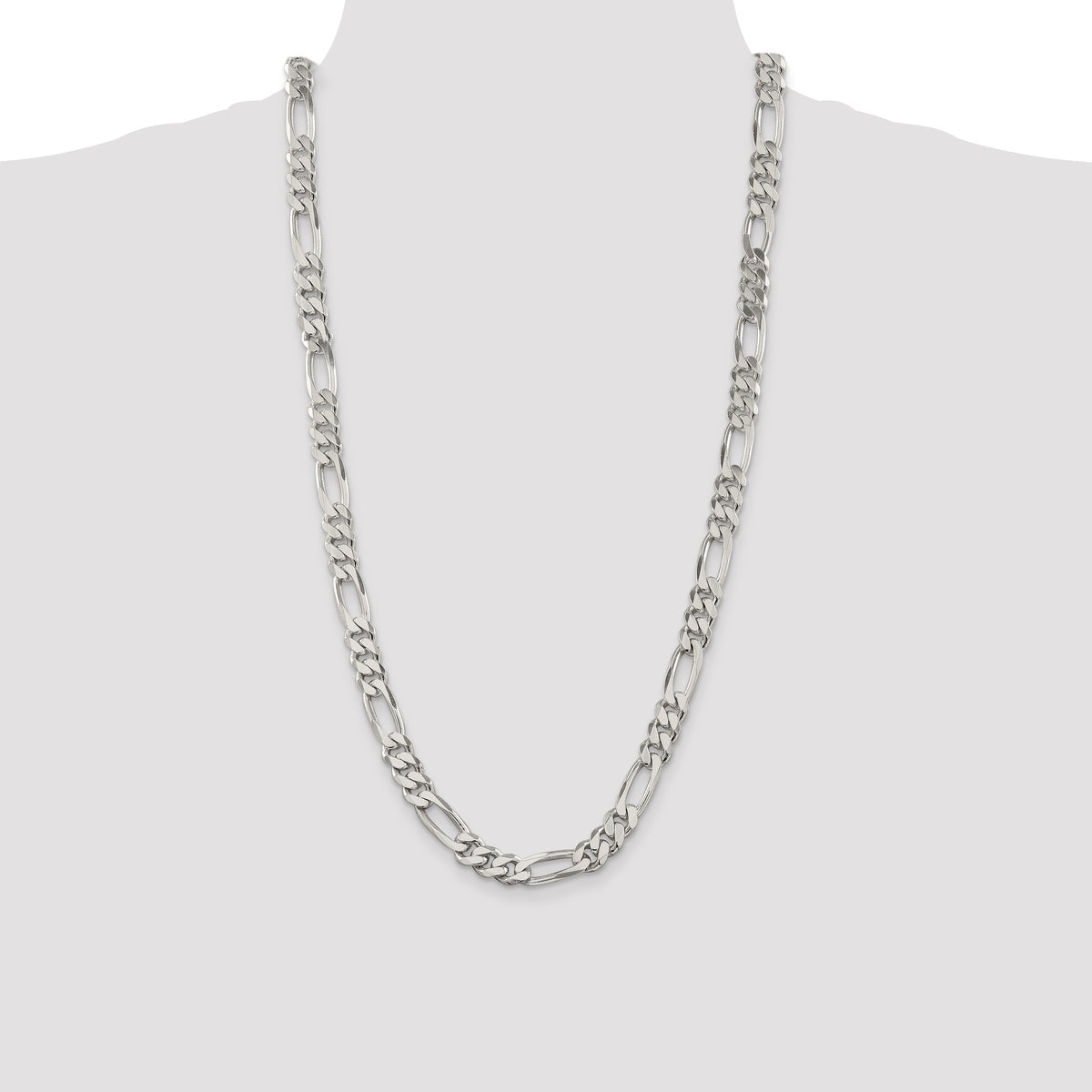 Sterling Silver 9mm Figaro Chain
