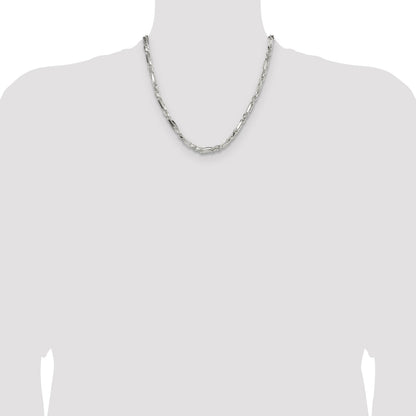 Sterling Silver 4.75mm D/C Figarope Chain