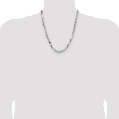 Sterling Silver 4.75mm D/C Figarope Chain