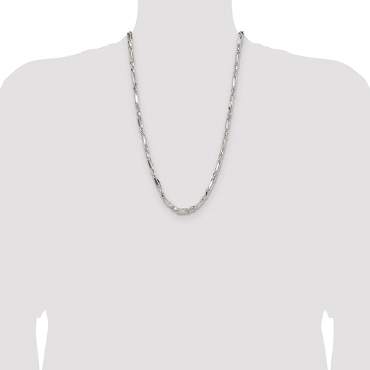 Sterling Silver 4.75mm D/C Figarope Chain