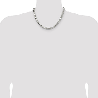 Sterling Silver 6mm D/C Figarope Chain