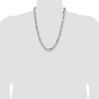 Sterling Silver 7mm D/C Figarope Chain