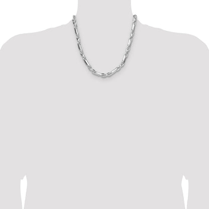 Sterling Silver 8mm D/C Figarope Chain