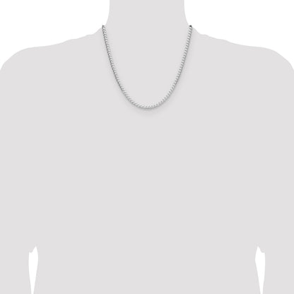 Sterling Silver 3.25mm D/C Square Curb Chain