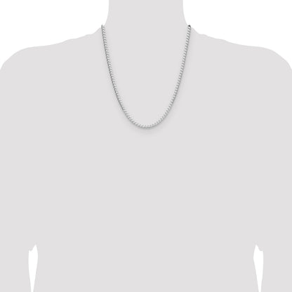 Sterling Silver 3.25mm D/C Square Curb Chain