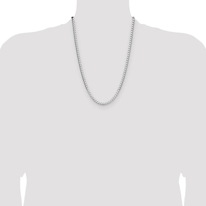 Sterling Silver 4mm D/C Square Curb Chain