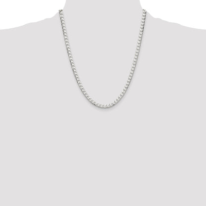 Sterling Silver 5mm D/C Square Curb Chain