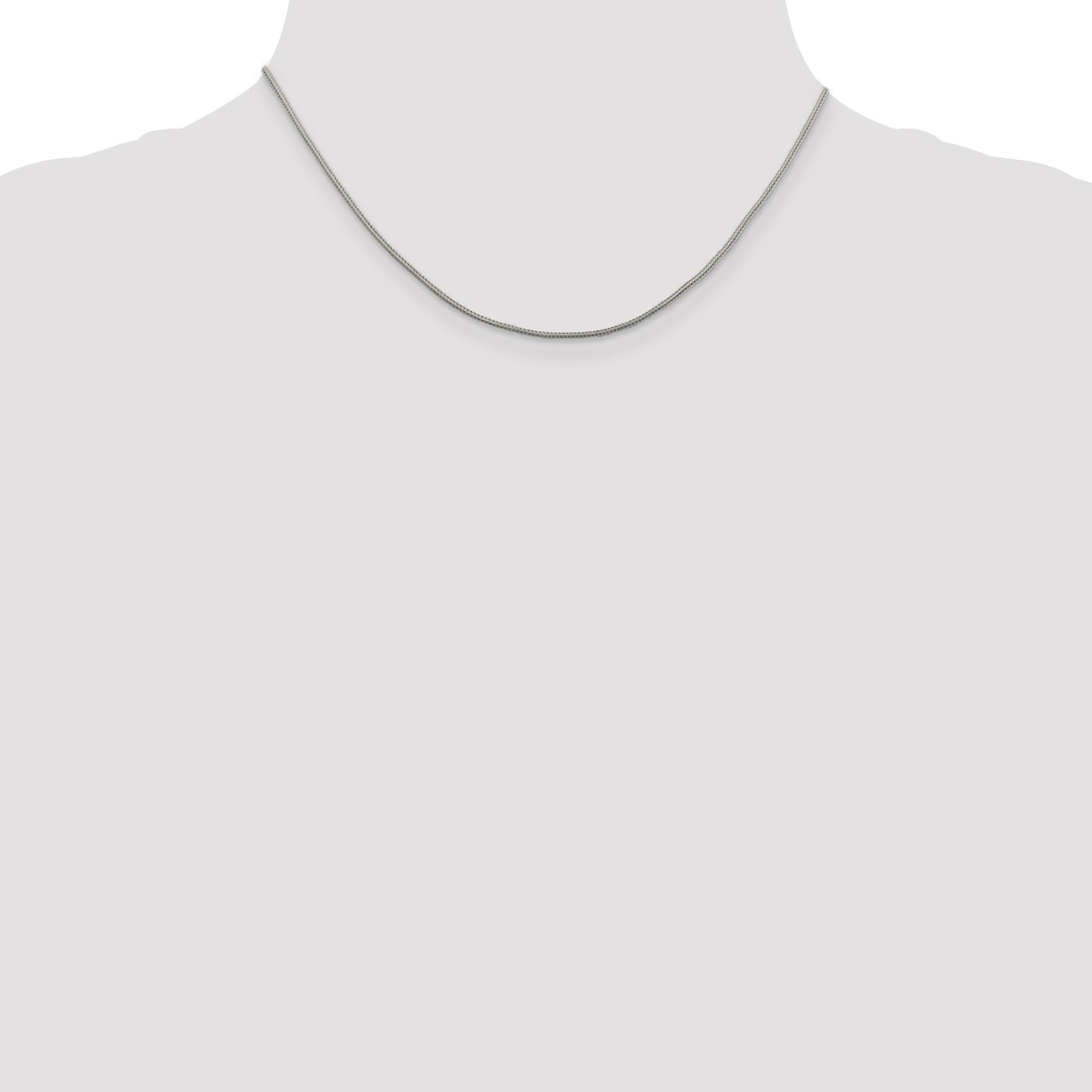 Sterling Silver 1.25mm Diamond-cut Round Franco Chain