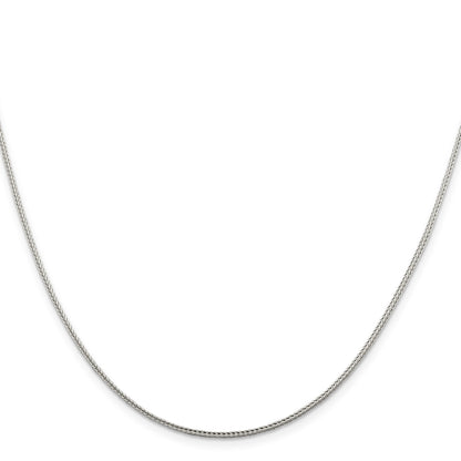 Sterling Silver 1.45mm Diamond-cut Round Franco Chain w/2in ext.