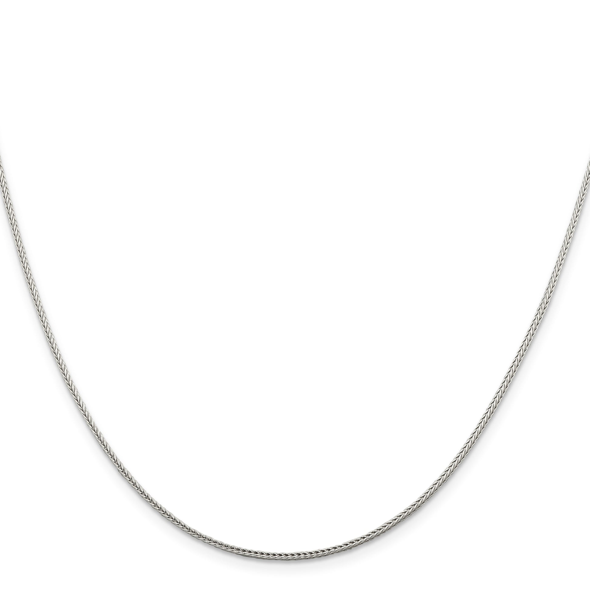 Sterling Silver 1.45mm Diamond-cut Round Franco Chain w/4in ext.