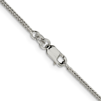 Sterling Silver 1.45mm Diamond-cut Round Franco Chain