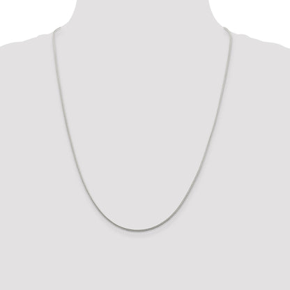 Sterling Silver 1.45mm Diamond-cut Round Franco Chain