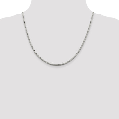 Sterling Silver 2.5mm Diamond-cut Round Franco Chain