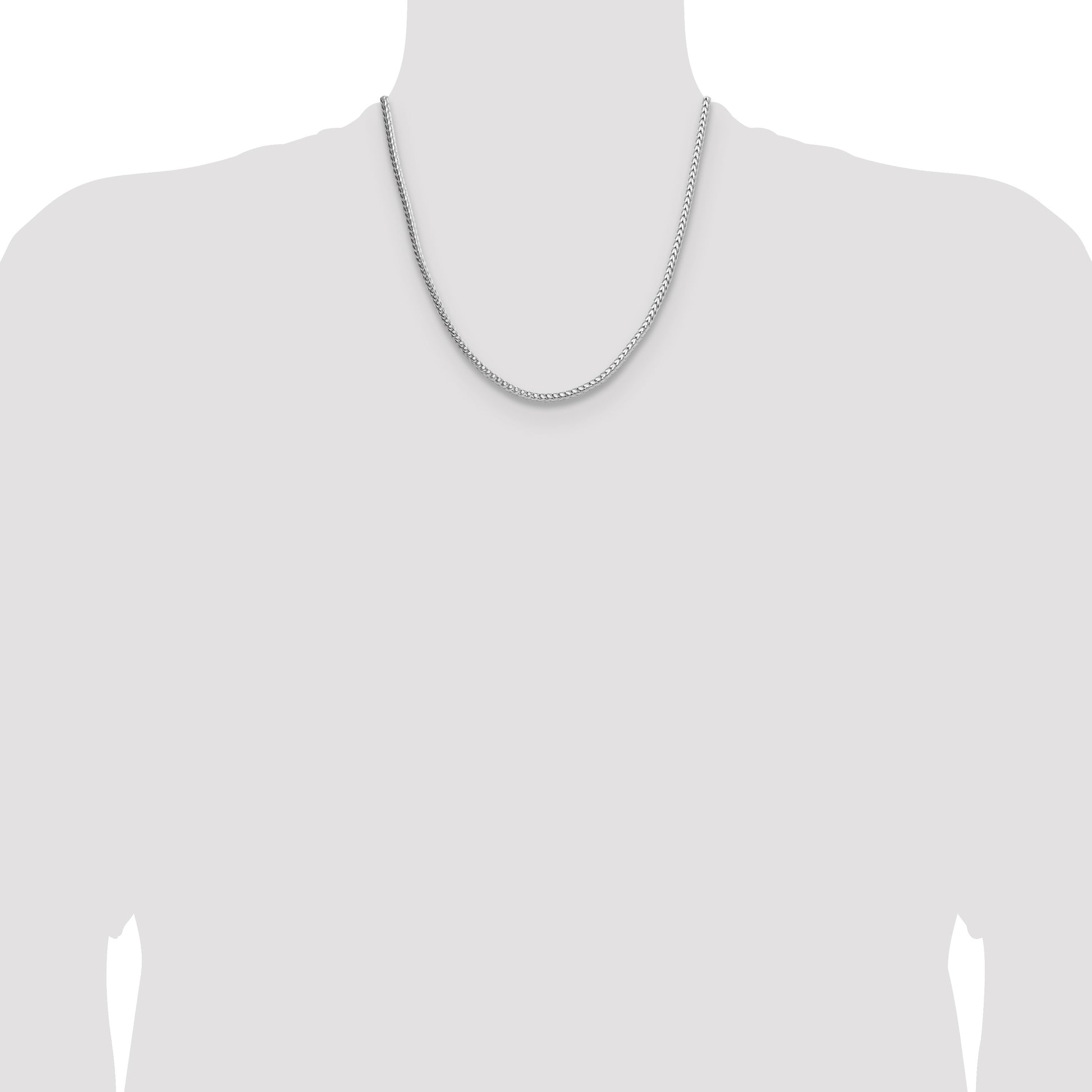 Sterling Silver 3.4mm Diamond-cut Round Franco Chain