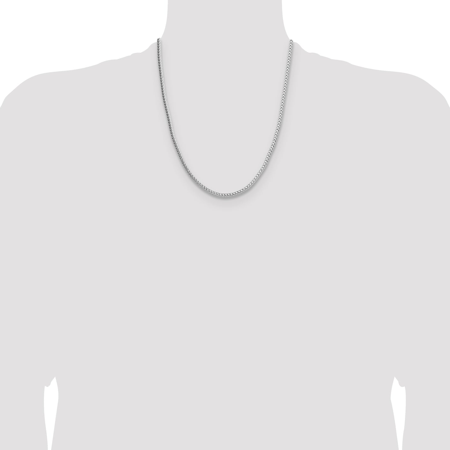 Sterling Silver 3.4mm Diamond-cut Round Franco Chain