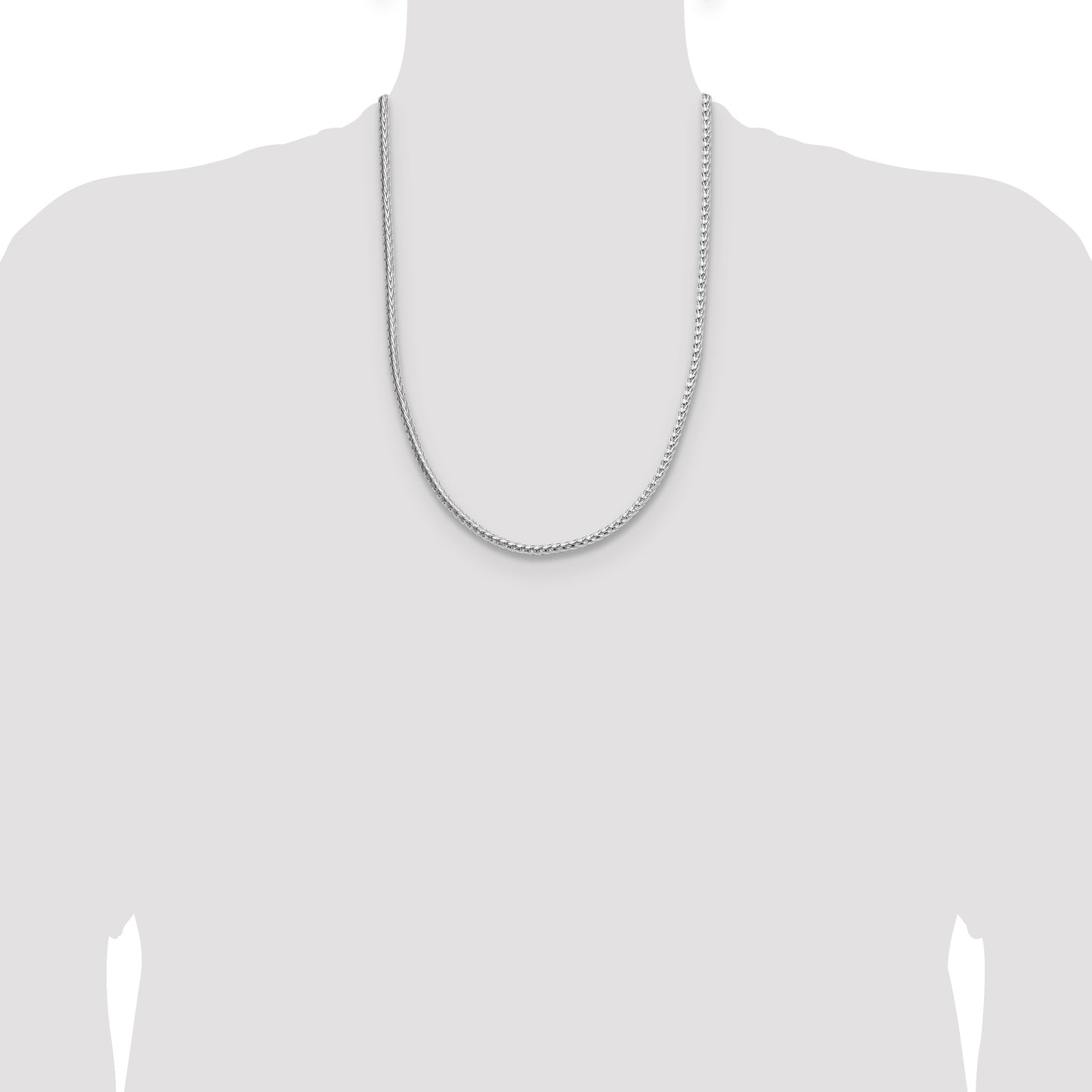 Sterling Silver 3.8mm Diamond-cut Round Franco Chain