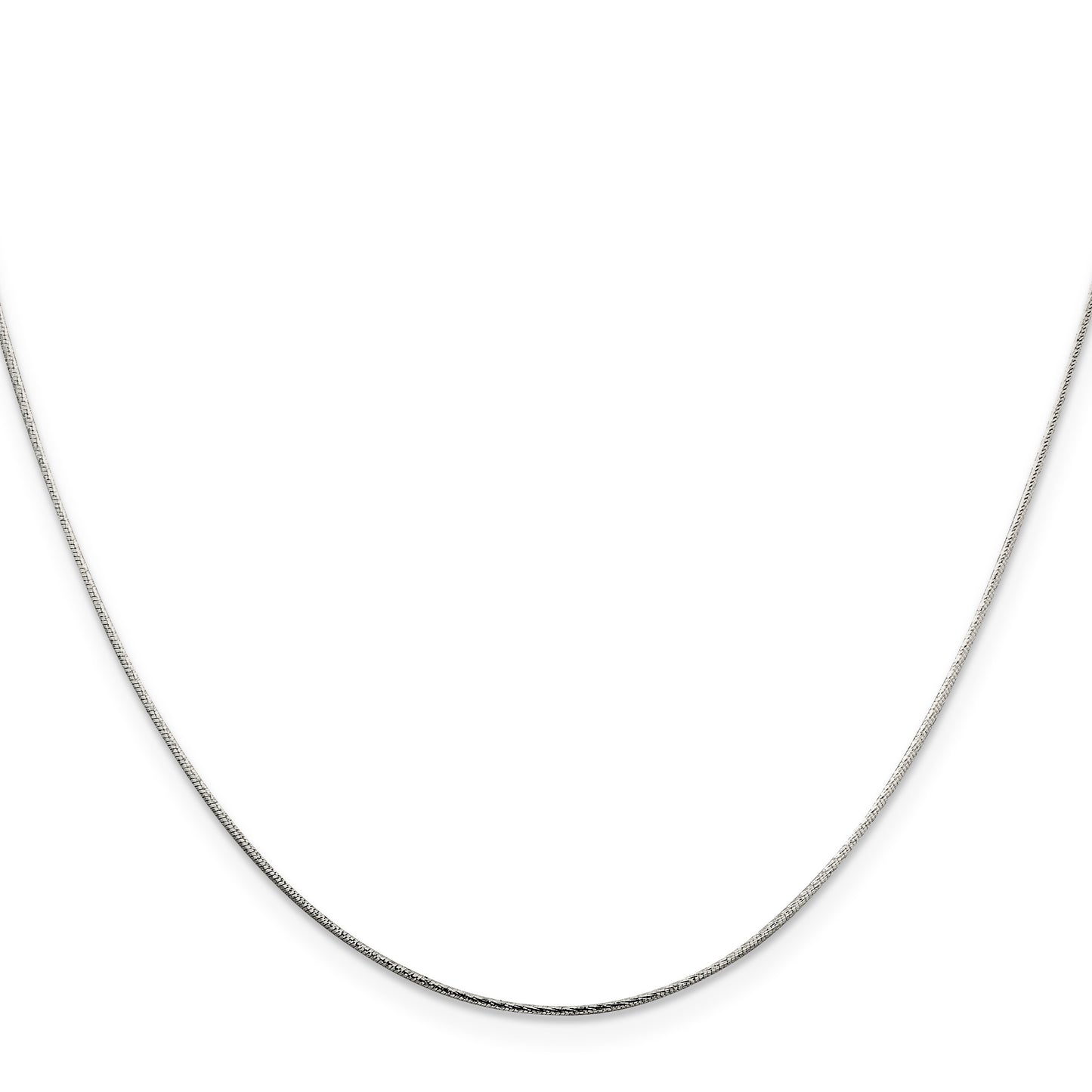 Sterling Silver .85mm Diamond-cut Snake Chain