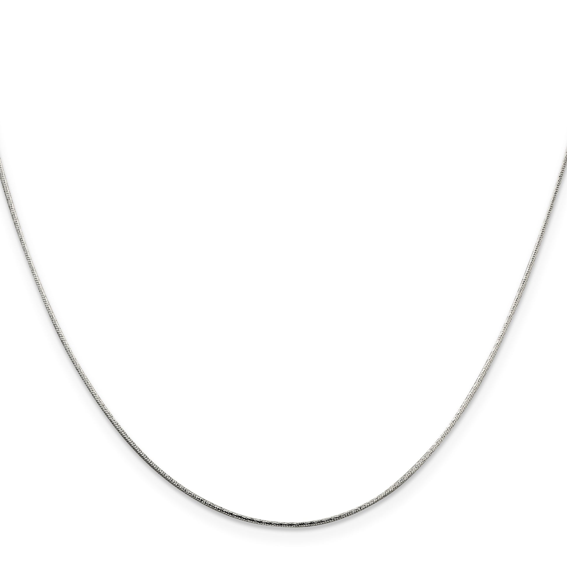 Sterling Silver .85mm Diamond-cut Snake Chain