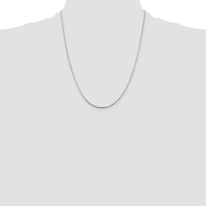 Sterling Silver 1.25mm Diamond-cut Snake Chain