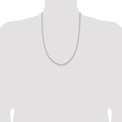 Sterling Silver 3.3mm Flat Oval Snake Chain