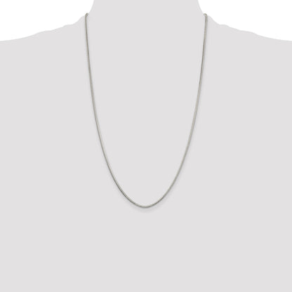 Sterling Silver 2mm Diamond-cut Snake Chain