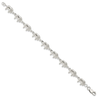 Sterling Silver Elephant Bracelet
