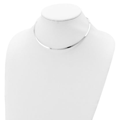 Sterling Silver Polished 3mm Neck Collar