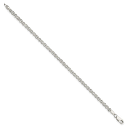 Sterling Silver 3mm Double Link Charm Bracelet