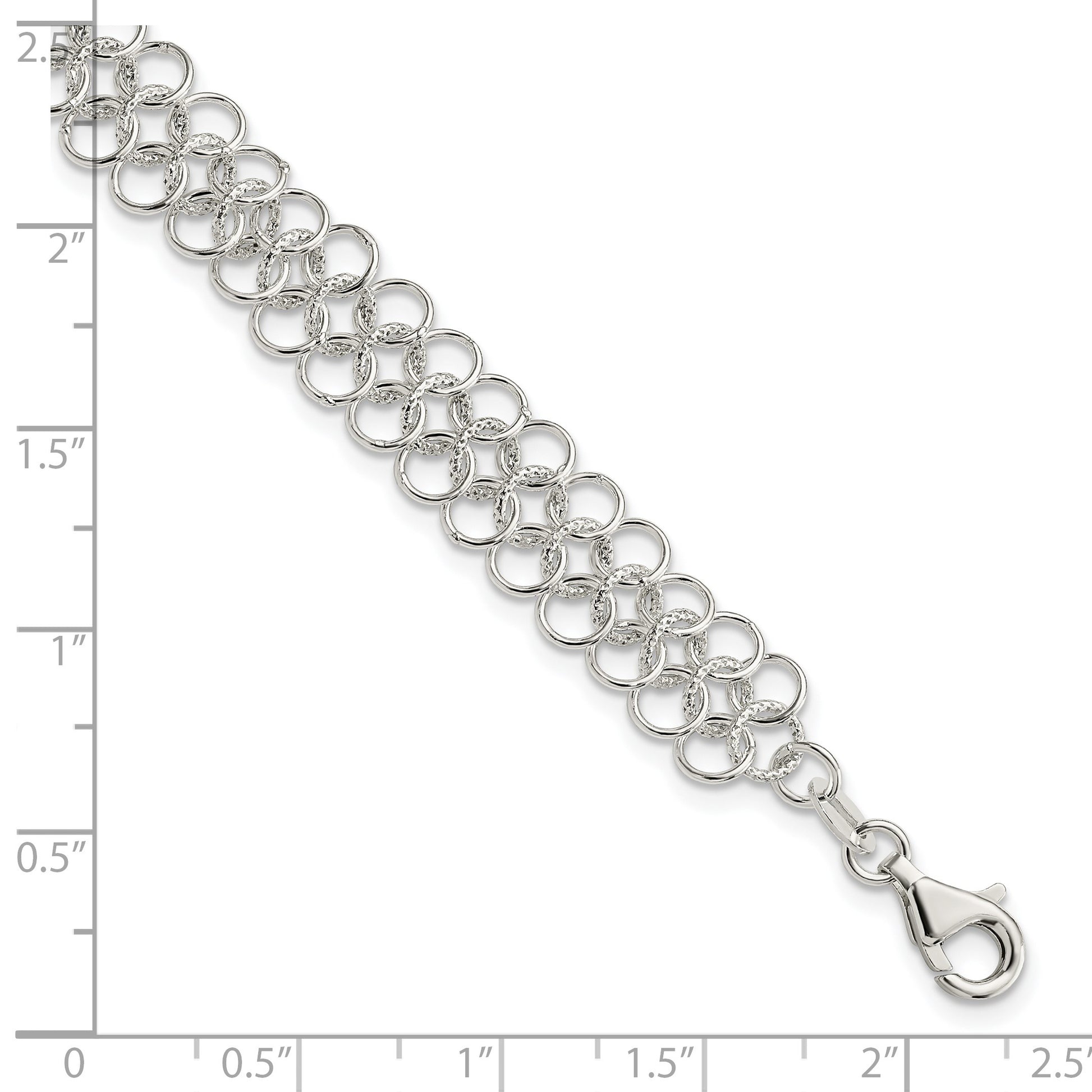Sterling Silver Fancy Link Bracelet