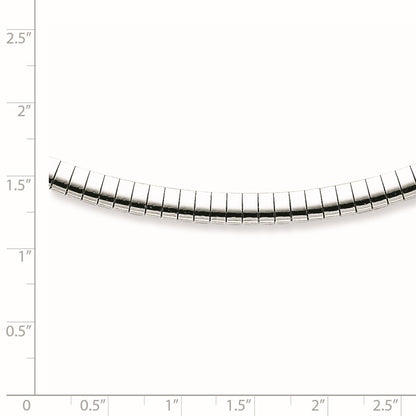Sterling Silver Rhodium-plated 4mm with a 2 inch Extention Cubetto Chain