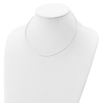 Sterling Silver Rhodium-plated 1mm Round Cubetto