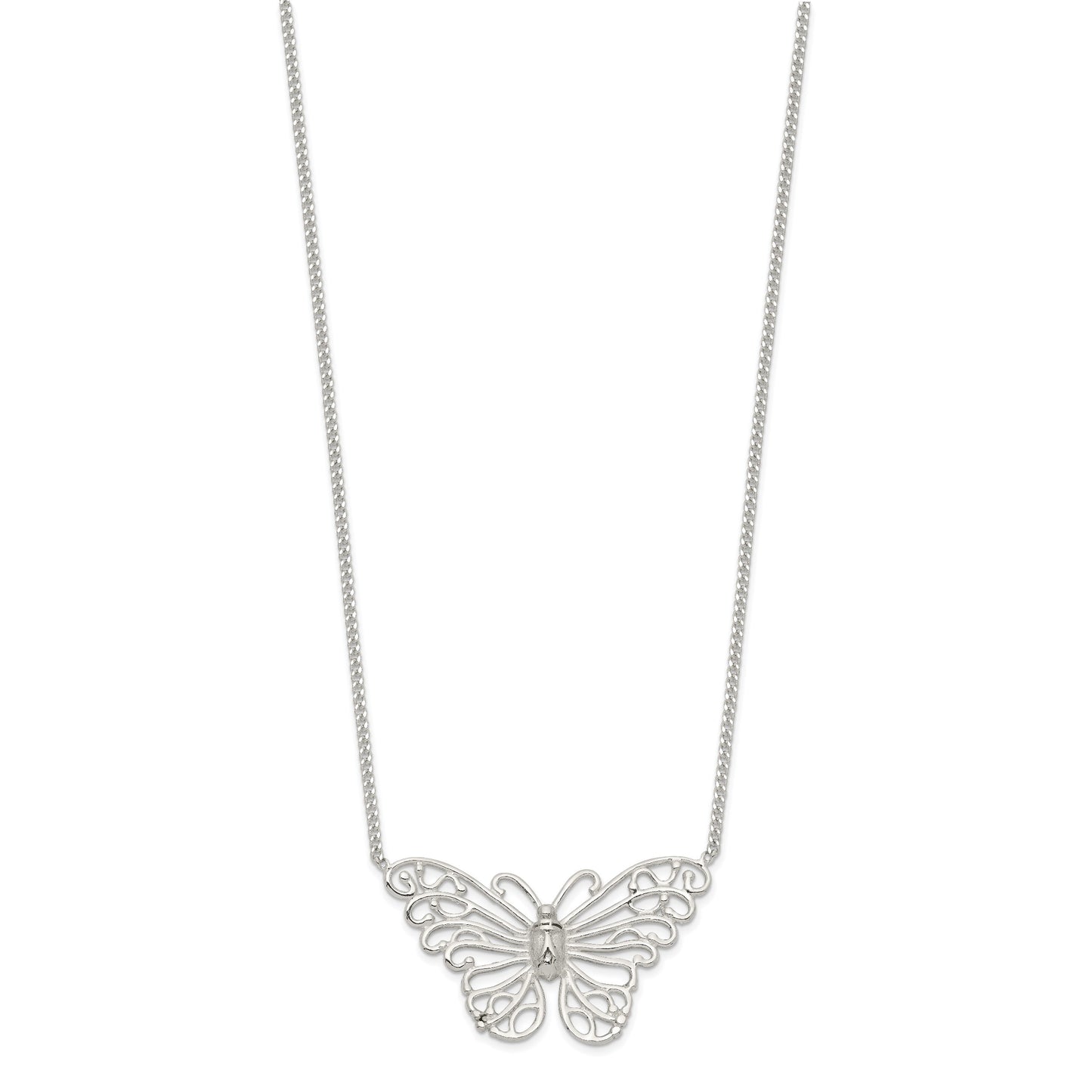 Sterling Silver Butterfly Necklace
