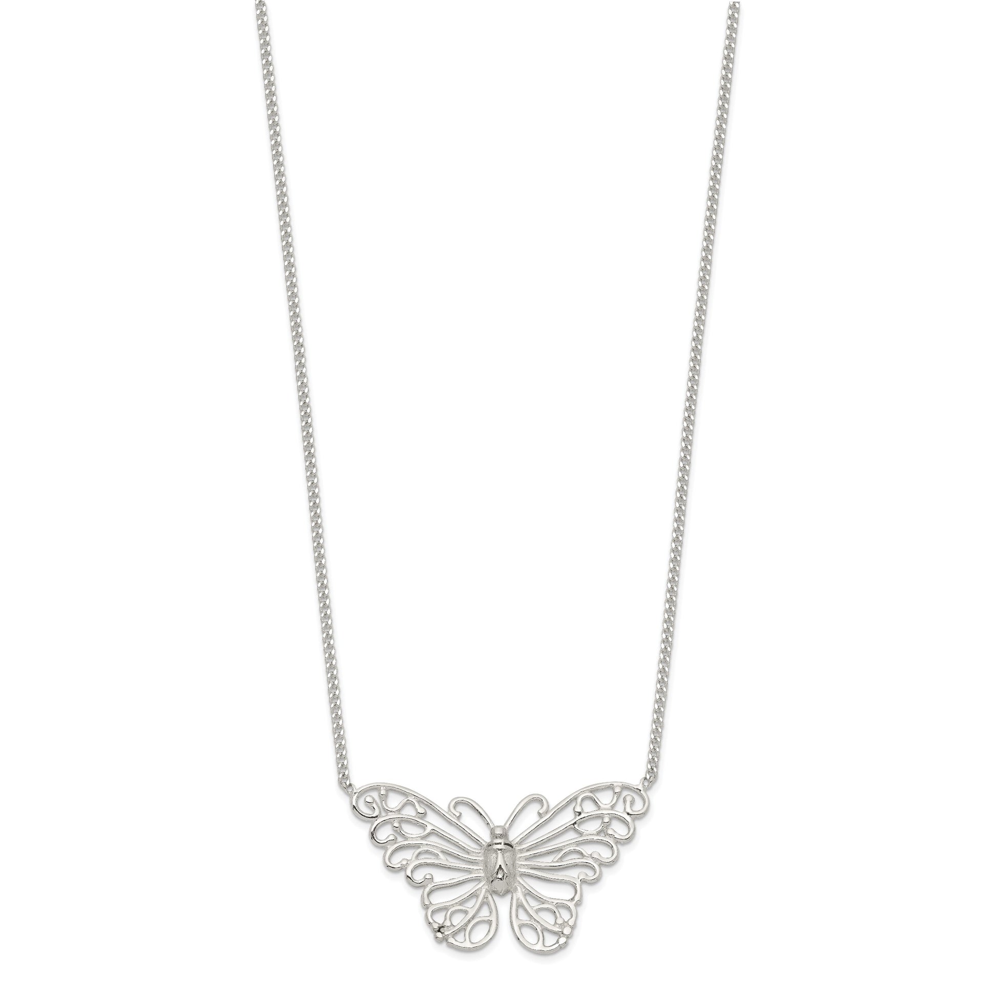 Sterling Silver Butterfly Necklace
