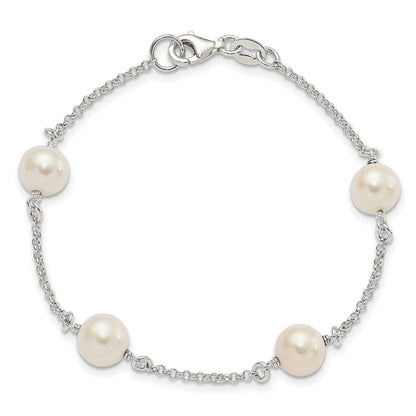 Sterling Silver FW Cultured Pearl Bracelet