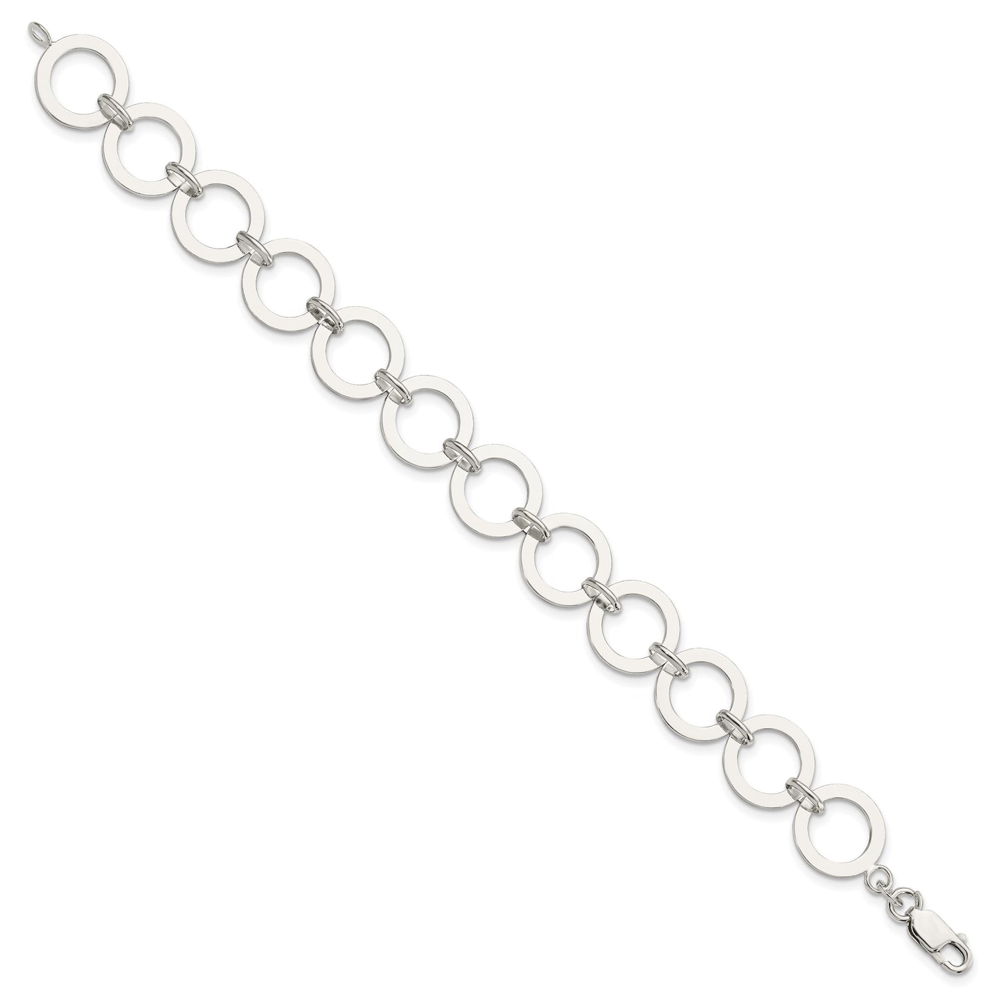 Sterling Silver Circle Link Bracelet