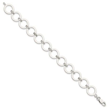 Sterling Silver Circle Link Bracelet