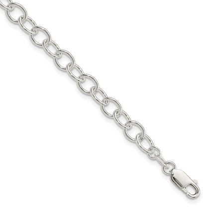 Sterling Silver Polished Fancy Link Bracelet