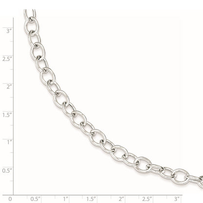 Sterling Silver Cable 6.75mm Necklace