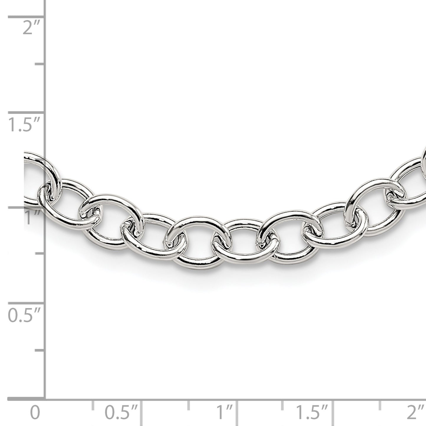 Sterling Silver Cable 6.75mm Necklace