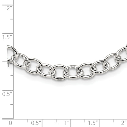 Sterling Silver Cable 6.75mm Necklace