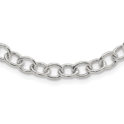 Sterling Silver Cable 6.75mm Necklace