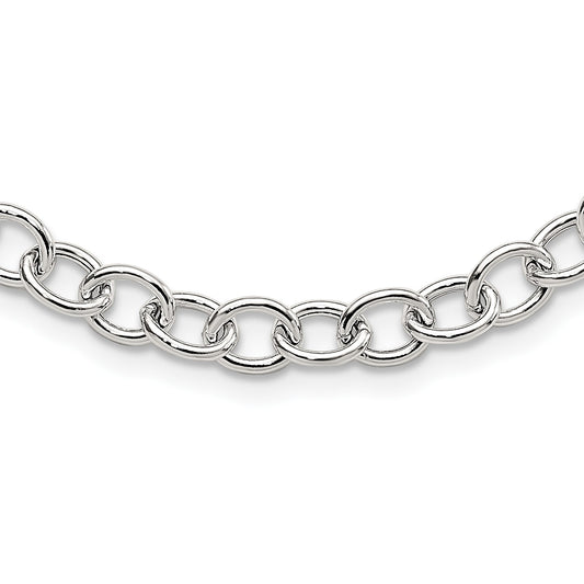 Sterling Silver Cable 6.75mm Necklace